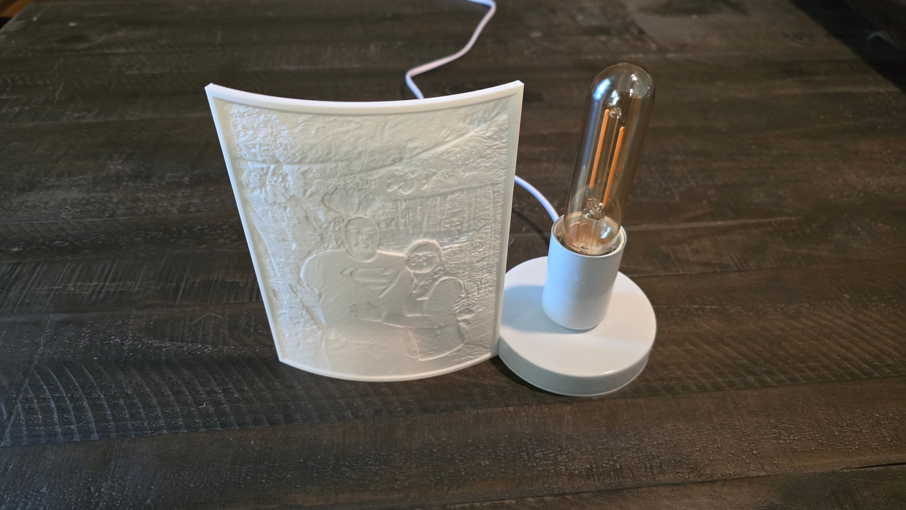 Custom Lithophane Lamp/Nightlight Printed With Your Image