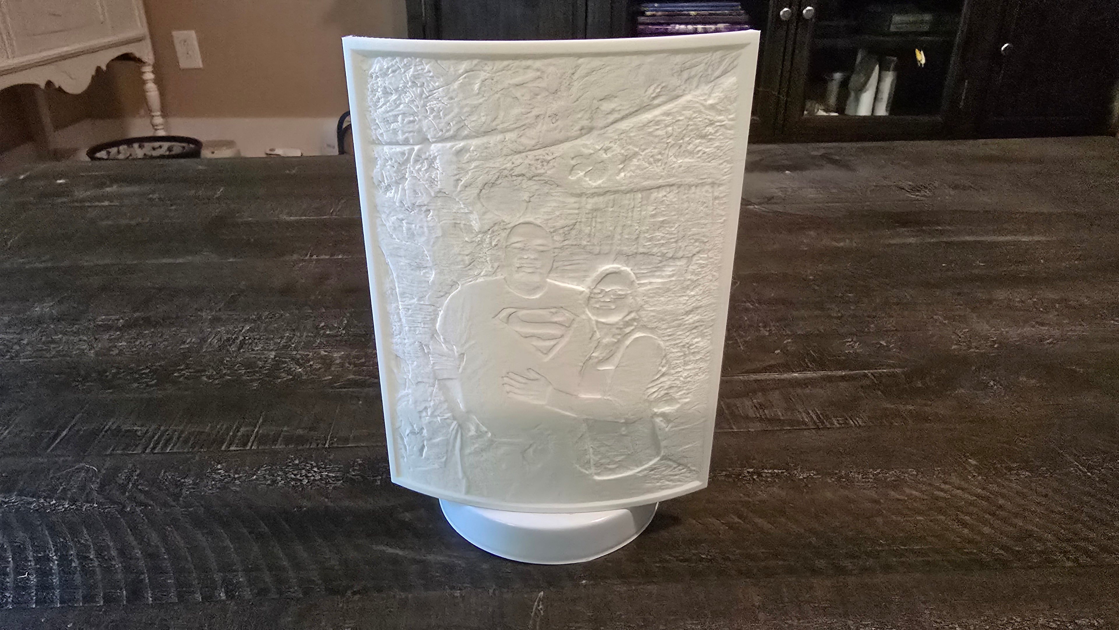 Custom Lithophane Lamp/Nightlight Printed With Your Image