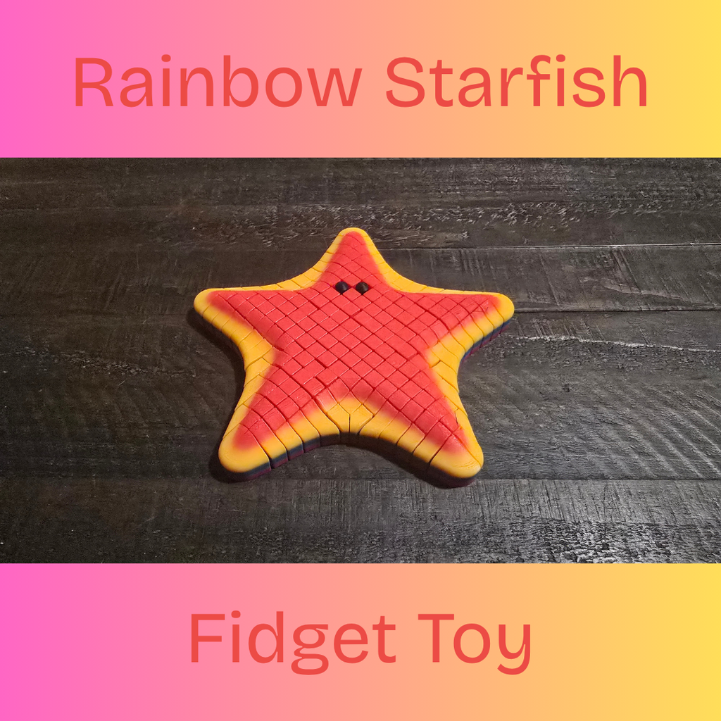 Rainbow Starfish Flexi Fidget Toy